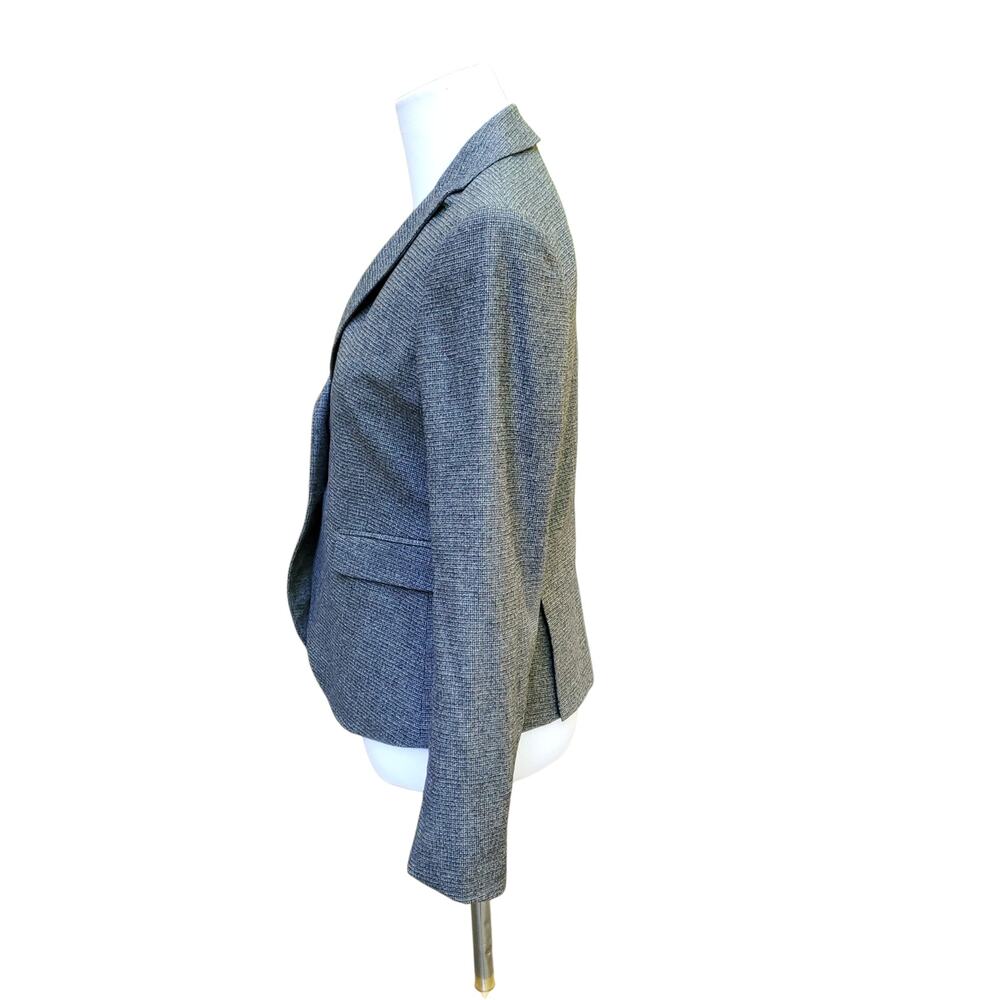 Theory Edynas Gray Wool Tweed Blazer Preppy Ivy Jacket Sz 2 - Picture 8 of 16